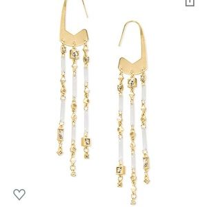 Kendra Scott Corza Earrings Gold/Smoky mix NWT